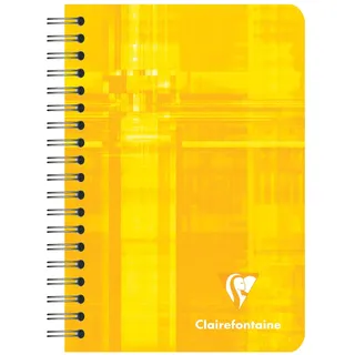 Clairefontaine 8506C - Packung mit 5 Notizbücher mit Spiralbindung, 9 x 14 cm, liniert, 90 g, 90 Blatt, farbig sortiert, 1 Pack
