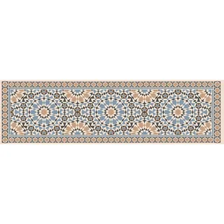 Doge Milano Küchenläufer, 100% Made in Italy, Fleckabweisender Teppich mit Digitaldruck, Rutschfester und waschbarer Läufer, Vintage Modell - Clemence, cm 180x52