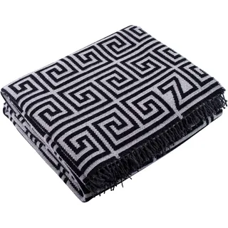 Zoeppritz Legacy Wohndecke 140 x 190 cm Schwarz/Weiß