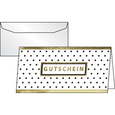 Sigel, Grusskarte + Briefpapier, 10 SIGEL Gutscheine Golden Glimmer DIN lang (10 Stk.)
