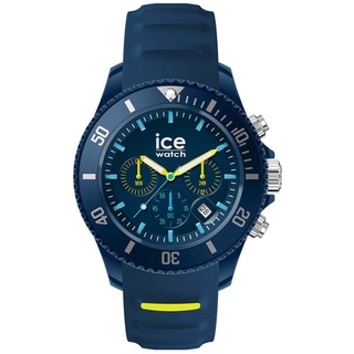 ICE-Watch - ICE chrono Blue lime - Blaue Herren/Unisexuhr mit Plastikarmband - 021426 (Medium)