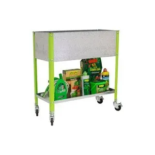 Simonrack Hochbeet SIMONGARDEN URBAN Metall grün, silber rechteckig 120,0 x 92,5 cm, 1 St.