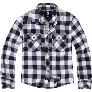 Brandit Textil Brandit Kids Checkshirt weiß/schwarz, Größe: XL/158-164