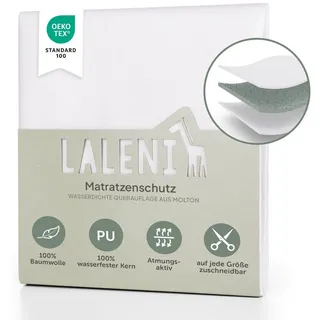 Laleni Inkontinenzunterlage wasserdicht & atmungsaktiv 70 x 100 cm weiß