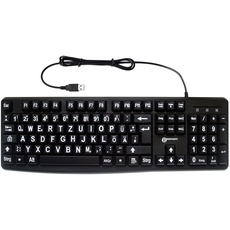 Bild von Standard Big Letter Keyboard DE schwarz (KBSV3_BLK_GE)