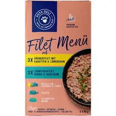 Bild Nassfutter Katze Hühnerfilet & Thunfischfilet, Filet Menü, Multipack (6x85 g)