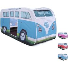 Bild von Volkswagen VW-Bulli-Wurfzelt und Pop-Up Zelt für Kinder, UPF50+, Camping- und Spielzelt für Mädchen und Jungen, Blau