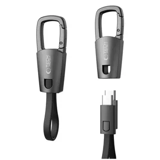 TECH-PROTECT Ultraboost DNA Cable with Keychain USB-C PD, 60W / 3A - Gray
