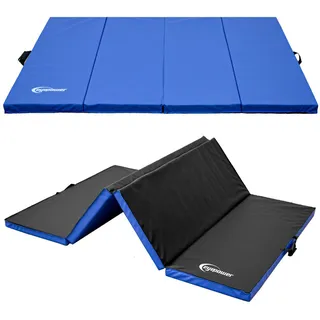 eyepower Gymnastikmatte zum Wenden - 180/115/5 cm Faltbare Turnmatte , Blau , Kunststoff , Rechteckig , 115x180 cm , Freizeit & Co, Sport & Fitness