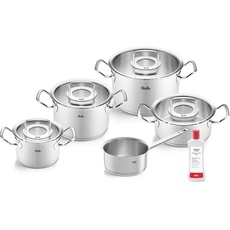 Fissler Original-Profi Collection/Edelstahl-Kochtopfset, 5-teilig, inkl. Glas-Deckel + Gratis Edelstahlpflege - Induktion