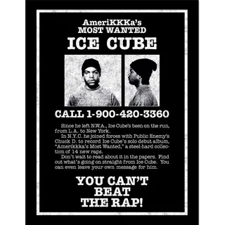 Pyramid International Ice Cube (Most Wanted) Sammlerdruck, 30 cm x 40 cm, Wandkunst-Poster, offizielles Rap-Musik-Merchandise-Produkt, Einheitsgröße