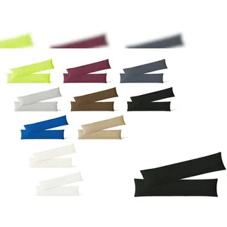 EXKLUSIV HEIMTEXTIL Jersey Kissenbezug Hülle 2 Sparpack Set mit Reißverschluss hochwertige Qualität 40 x 145 cm schwarz