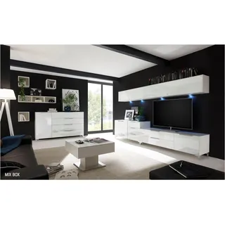 Mäusbacher Hängeregal 3er Set Eiche 0 x 0 x 0 cm Weiß