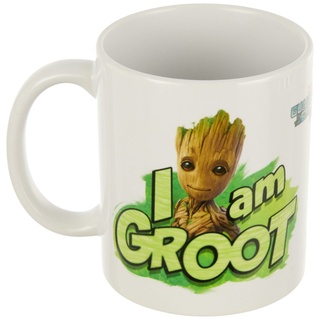 Marvel Comics Guardians of The Galaxy Vol. 2 I Am Groot Ceramic Mug Kaffeetassen, Keramik, Mehrfarbig, 1 Stück (1er Pack)