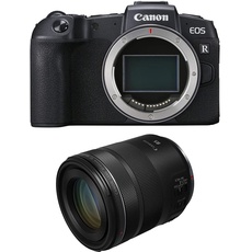Canon EOS RP Vollformat Systemkamera - Gehäuse mit RF 85mm F2 - Macro is STM (spiegellos, 26,2 Megapixel, 7,5 cm Clear View LCD II, 4K, DIGIC 8 Bildprozessor, WLAN, Bluetooth, Vollformat-Sensor)