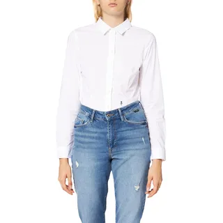 Seidensticker Damen Women Slim Longsleeve Stretch Hemd, Weiß(080612), 38 EU