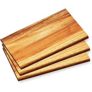 KESPER - 3er Pack - Frühstücksbrett Frühstücksbrettchen Essbrett - Akazie - Holz