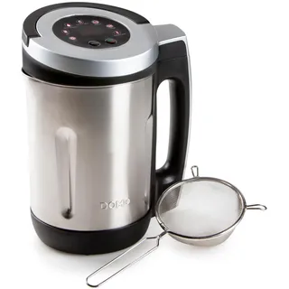 DOMO DO716BL Suppenkocher Standmixer, Schwarz, Silber