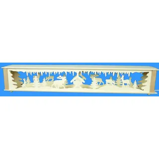 Beleuchtete Schwibbogenerhöhung mit Waldtiere Größe =72x10cm NEU Zubehör