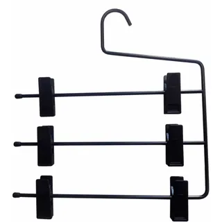 Cano 3069517 Kleiderbügel, Metall, Schwarz, 39.95 X 39.95 X 16.95 cm, 12 Stück