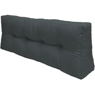 Beautissu Palettenkissen 120 x 40 x 10 cm grau 1 St.