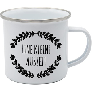 Tasse Kleine Auszeit Emaille 350ml