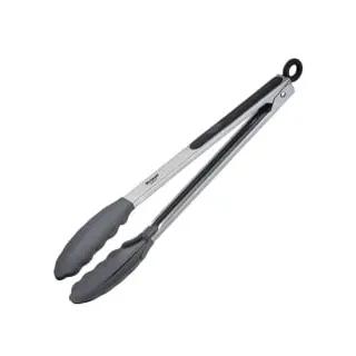 Westmark Classic Silicone Kochzange 34 cm Schwarz/Silber/Weiß
