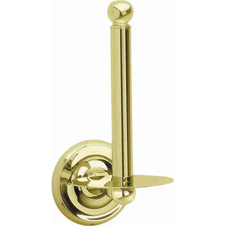 Smedbo Toilettenpapierhalter , Goldfarben , Metall , 8.5x11.2x23.4 cm , Badezimmer, WC Ausstattung, Toilettenpapierhalter