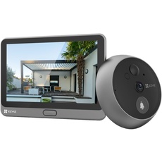 EZVIZ WLAN Türklingel mit 166° Weitwinkel und PIR-Sensor, 2MP Türspion Kamera mit 4,3 Zoll Farbbildschirm, 4600mAh Akku, AI Personenerkennung, Zwei-Wege-Videoanruf und Live-Ansicht verfügbar, CP4