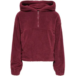 ONLY Damen Onlsiena Teddy Anorak Life Cc OTW, Cabernet, x_s