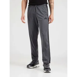 adidas Herren 3 Striipes Tricot Open Hem Pants, Grey six, S