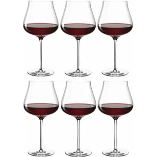 LEONARDO 066412, Rotweinglas, Standard-Glas, Glas, Transparent, Burgunderwein, klar - Transparent