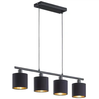Trio Tommy 4-flg. 12 cm schwarz matt