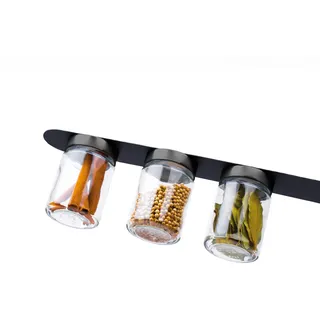 silwy silwy® Feinkost-Magnetgläser 3er-Set (BLACK & CLASSY 192ml)