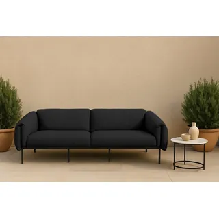 Home Affaire Lumi 3-Sitzer Outdoor Gartensofa schwarz