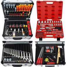 Bild 418-18 Profi Werkzeugkoffer mit Werkzeug Set mit Steckschlüsselsatz in Top-Qualität - für den gewerblichen Einsatz und anspruchsvollen Anwender