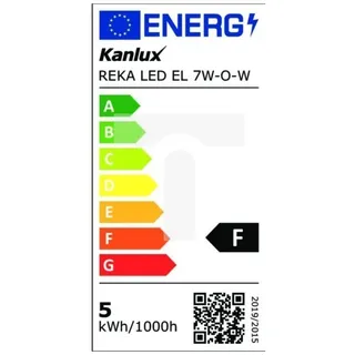 REKA LED Fassadenleuchte EL 7W-O-W 510lm 4000K weiß 28993