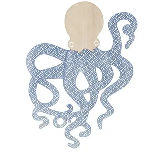 Wanddeko , Blau , Metall, Holzwerkstoff , 57x41x1.5 cm , Bilder & Rahmen, Wanddeko