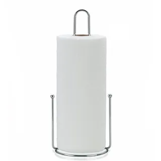 Kela Küchenrollenhalter stehend, auch für dicke Rollen, Küchenpapierhalter 33 cm hoch, GLOBUL, Metall