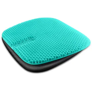 Gelkissen sitzkissen orthopädisch mit Atmungsaktive Gelkissen, steißbeinkissen hoch Memory Foam entlastung für Rücken, Hüfte Schmerzen, orthoback, keilkissen ergonomisches Comfort (3cm Thick)