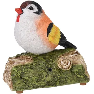 Gartenfigur Vogel mit Stimme 14,5x14x8,5 cm