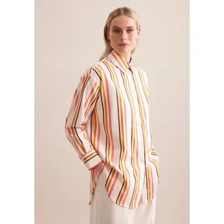 Seidensticker Damen, Longbluse Oversized Langarm Kragen Streifen