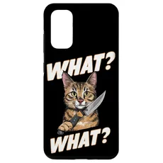 Hülle für Galaxy S20 Halloween Katze Messer Design Witzige Tier Katzen