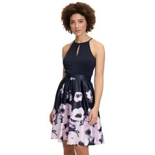 Vera Mont Cocktailkleid Blumenprint Dark Blue/Rosé 44