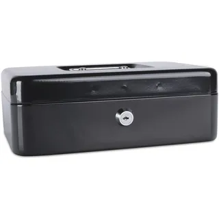 Donau Elektronik Donau, Spardose, Kassette für Geld, groß, 250x90x180mm, schwarz