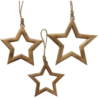 Boltze Home Deko-Hänger Stern 3-teilig