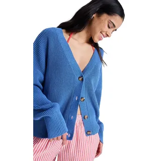 Fleecepullover ROXY "Cosmic Coast", Damen, Gr. XS, dutch blau, Obermaterial: 100% Baumwolle., Sweatshirts Fleecepullover