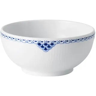 Royal Copenhagen Princess Schale aus Porzellan in der Farbe Weiß-Blau 73cl, Maße: 15cm x 15cm x 7cm, 1028388