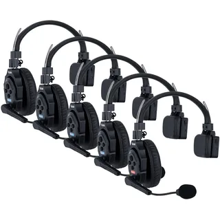 Rollei Xtalk X5 Intercom-Headset | Flexibel, Rauschunterdrückung, Live-Audio | Bis zu 350 m Reichweite, 20 Stunden Akkulaufzeit (Xtalk X5)