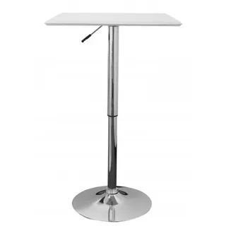 AMSTYLE Stehtisch weiß 63,0 x 63,0 x 83,0 - 104,0 cm